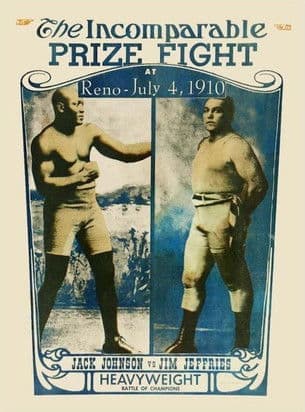 Jeffries-Johnson World's Championship Boxing Contest poster