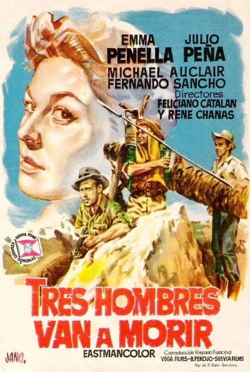 Tres hombres van a morir poster