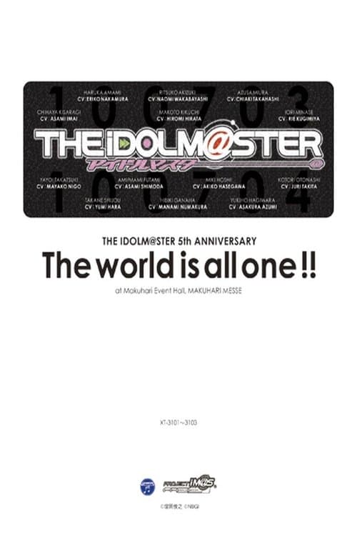 THE IDOLM@STER 5th ANNIVERSARY The world is all one!! poster