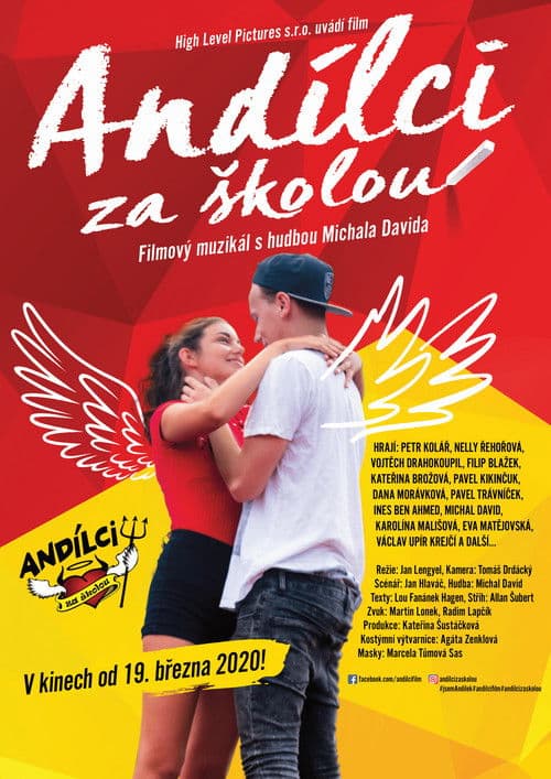 Andílci za školou poster