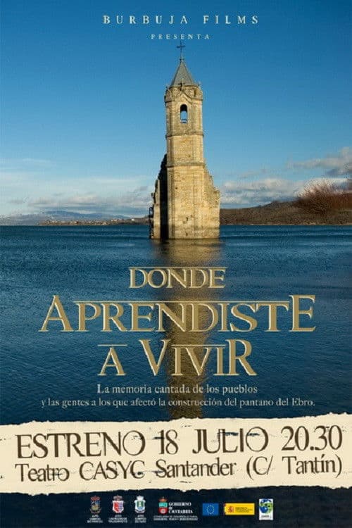 Donde aprendiste a vivir poster