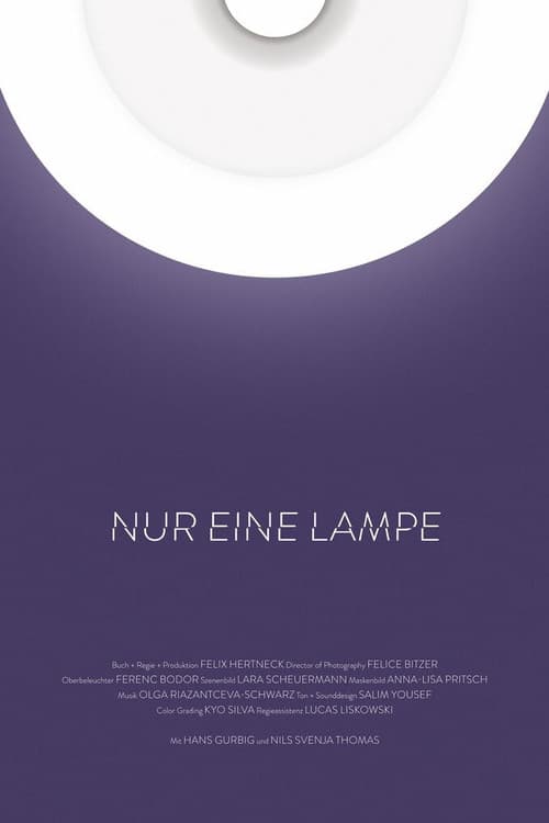 Nur eine Lampe poster