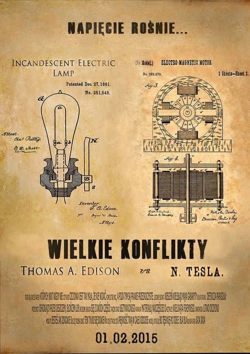 Edison vs Tesla poster