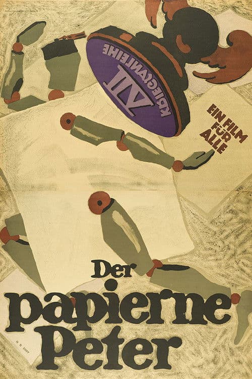 Der papierene Peter poster