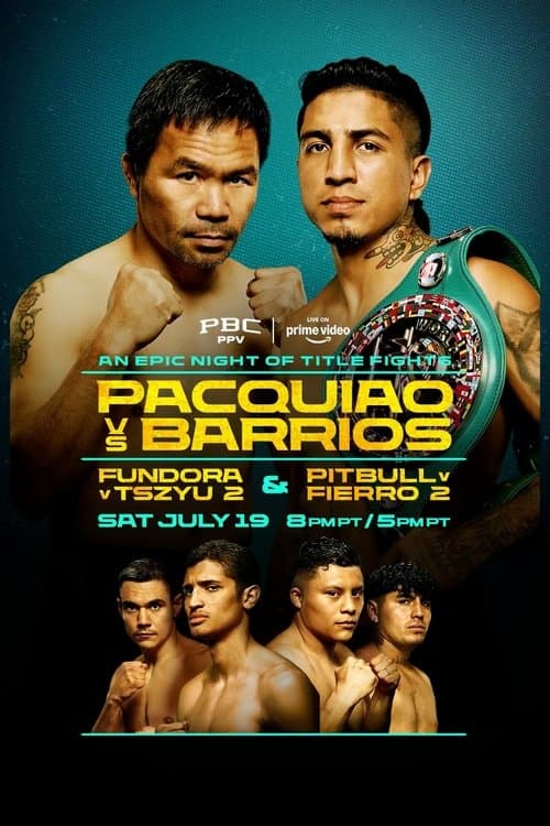 Manny Pacquiao vs. Mario Barrios poster