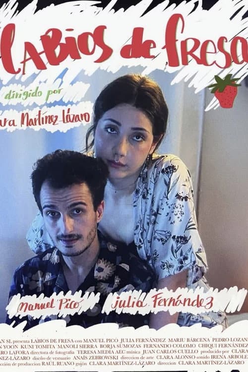 Labios de fresa poster