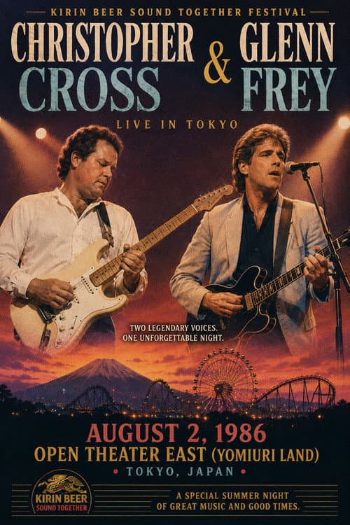 Christopher Cross & Glenn Frey - Live at the Open Theater East Tokyo poster