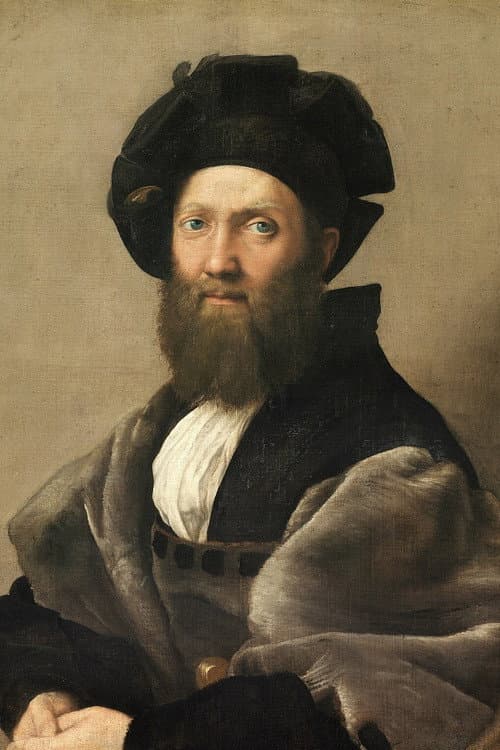 Rafaello Sanzio dit Raphaël « Portrait de l’ami en homme de cour, Portrait de Baldassare Castiglione » poster