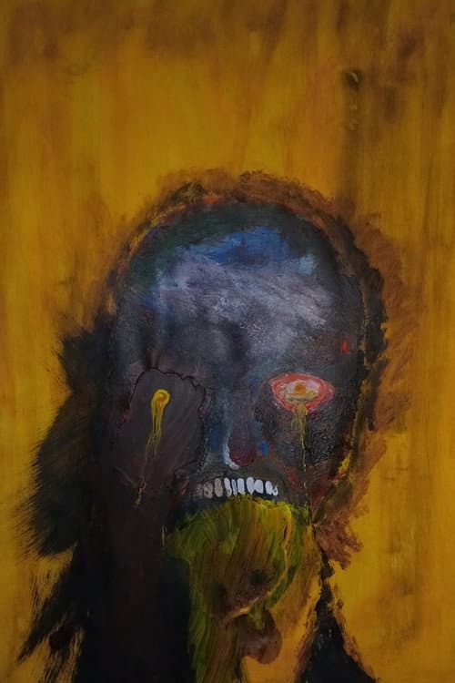 Screaming yellow poster