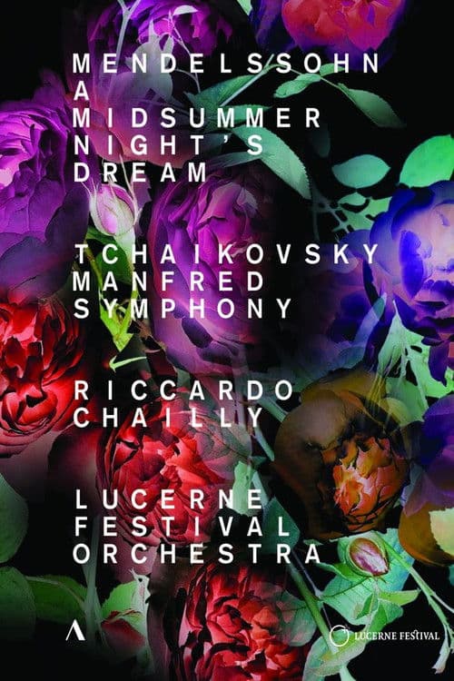 Mendelssohn - Midsummer Night’s Dream, Tchaikovsky - Manfred Symphony - Riccardo Chailly, Lucerne Festival Orchestra poster