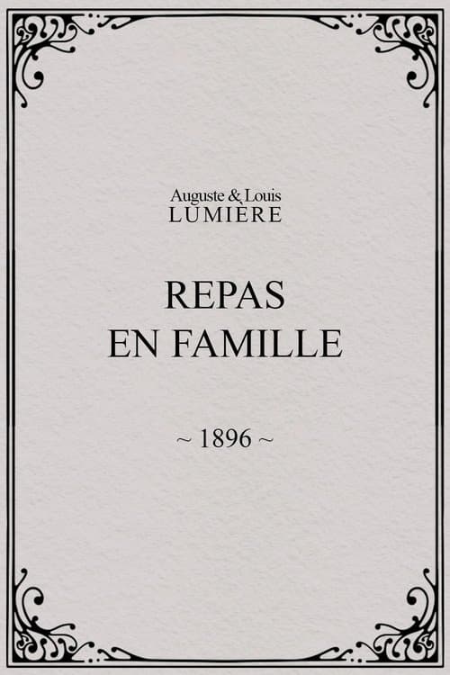 Repas en famille poster