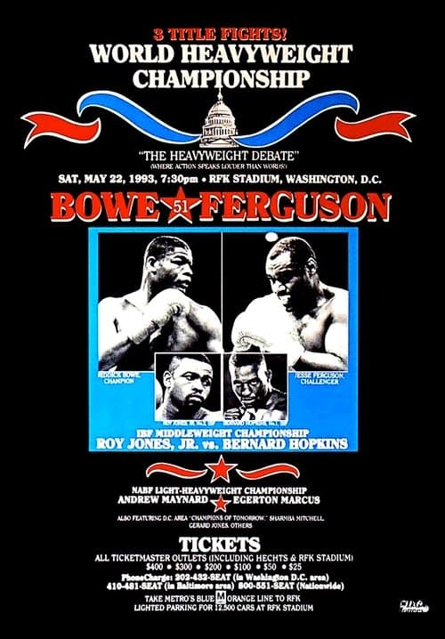 Riddick Bowe vs. Jesse Ferguson poster