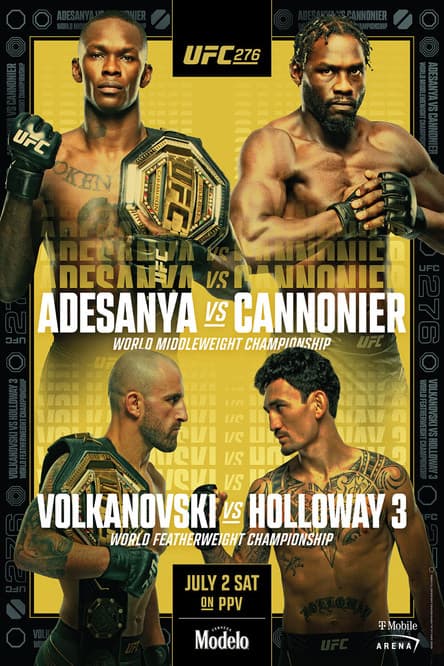 UFC 276: Adesanya vs. Cannonier poster