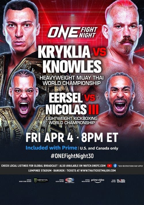 ONE Fight Night 30: Kryklia vs. Knowles poster