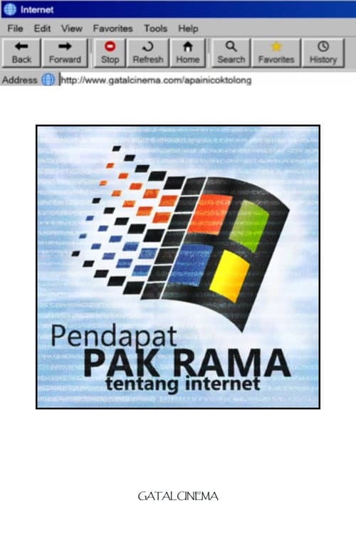 Pendapat Pak Rama tentang internet poster