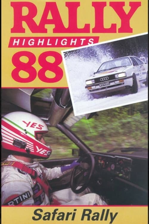 Safari Rally 1988 poster