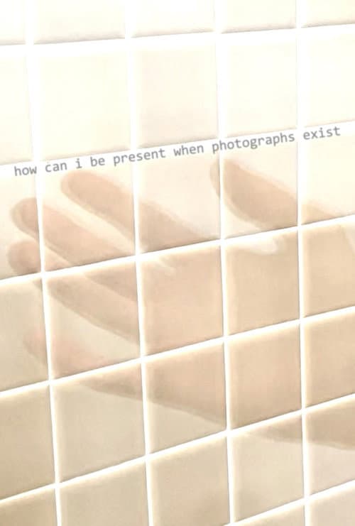 how can i be present when photographs exist poster