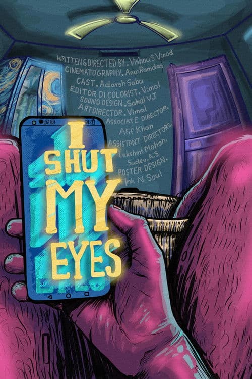 I shut my eyes poster