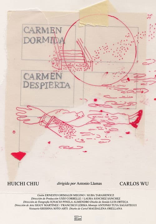 Carmen asleep, Carmen awake poster
