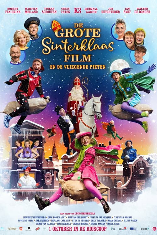 De grote Sinterklaasfilm en de vliegende Pieten poster