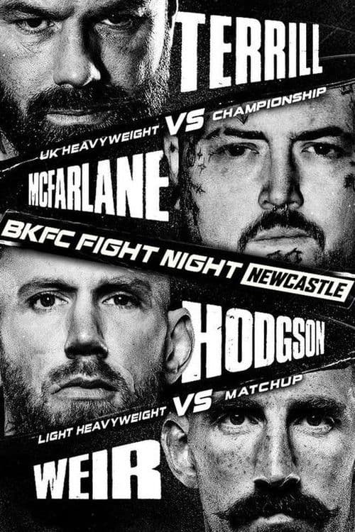 BKFC Fight Night Newcastle 2026: Mick Terrill vs Jay McFarlane poster