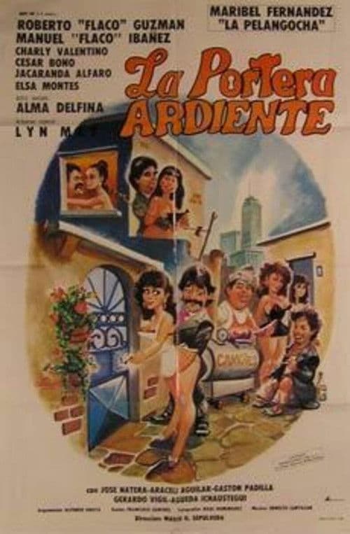 La portera ardiente poster