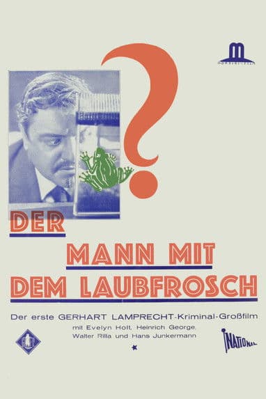 Der Mann mit dem Laubfrosch poster