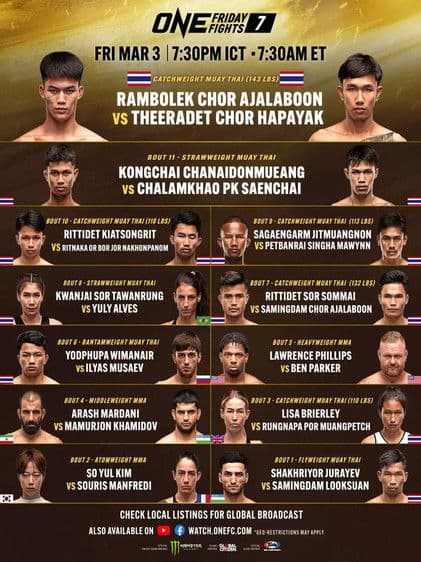 ONE Friday Fights 7: Rambolek vs. Theeradet poster