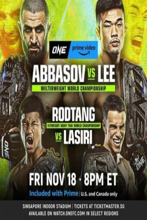 ONE on Prime Video 4: Abbasov vs. Lee poster