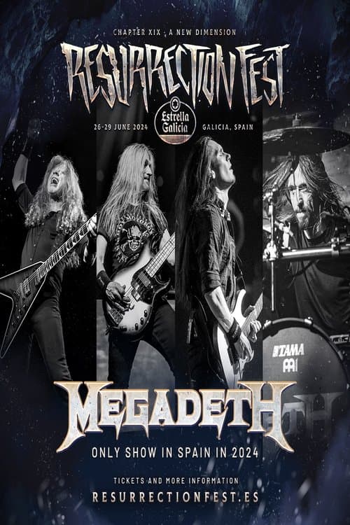 MEGADETH - Live at Resurrection Fest EG 2024 poster