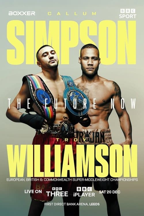 Callum Simpson vs. Troy Williamson poster