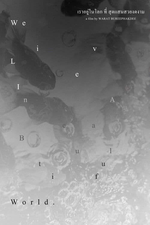 We live in a beautiful world poster