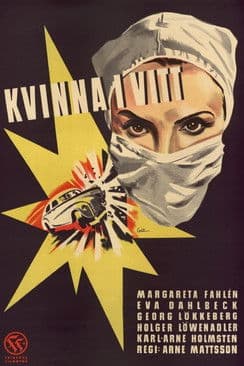Kvinna i vitt poster