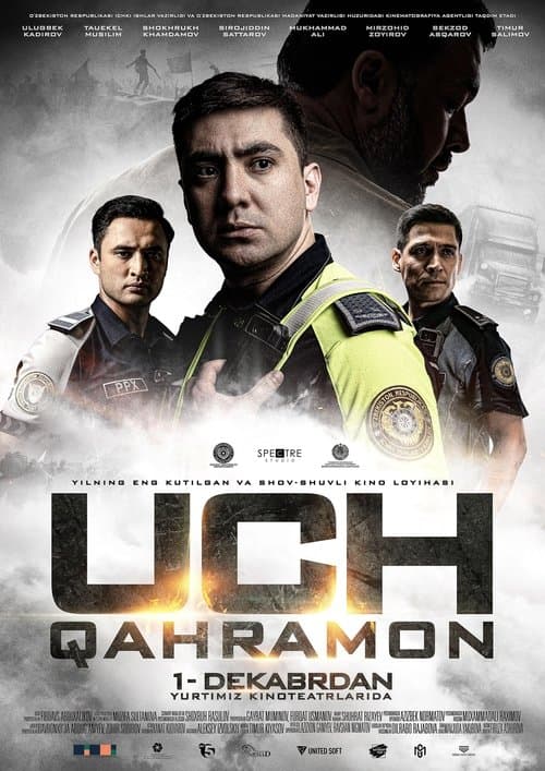 Uch qahramon poster