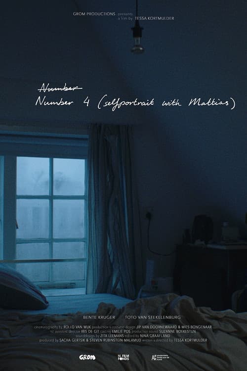 Nummer 4 (zelfportret met Mattias) poster