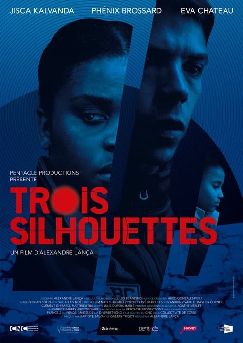 Trois silhouettes poster