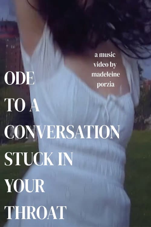 ode to a conversation stuck in your throat poster