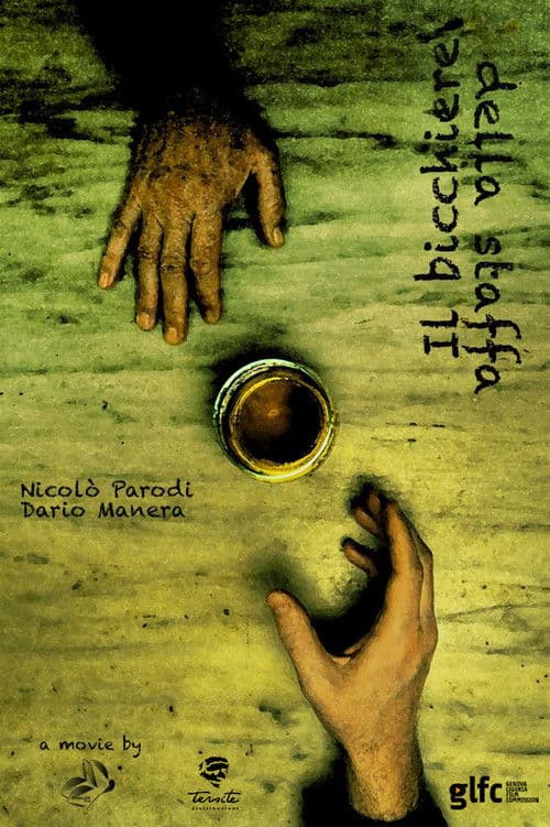 Il bicchiere della staffa poster