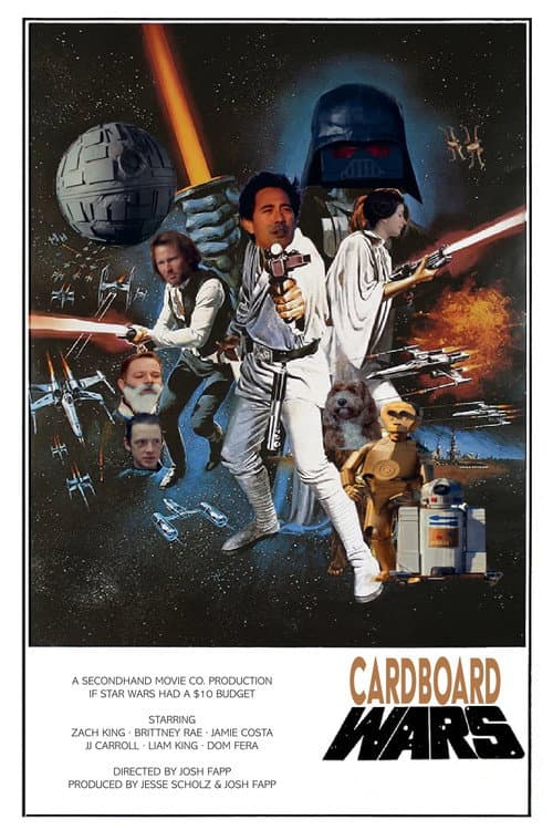 Cardboard Star Wars: A New Hope poster