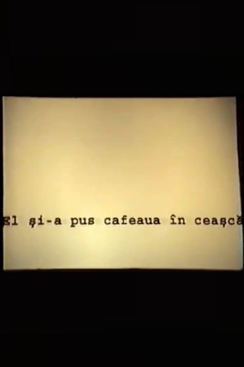 El și-a pus cafea în ceașcă poster