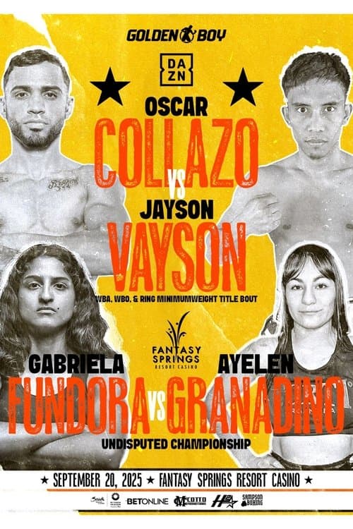 Oscar Collazo vs. Jayson Vayson poster