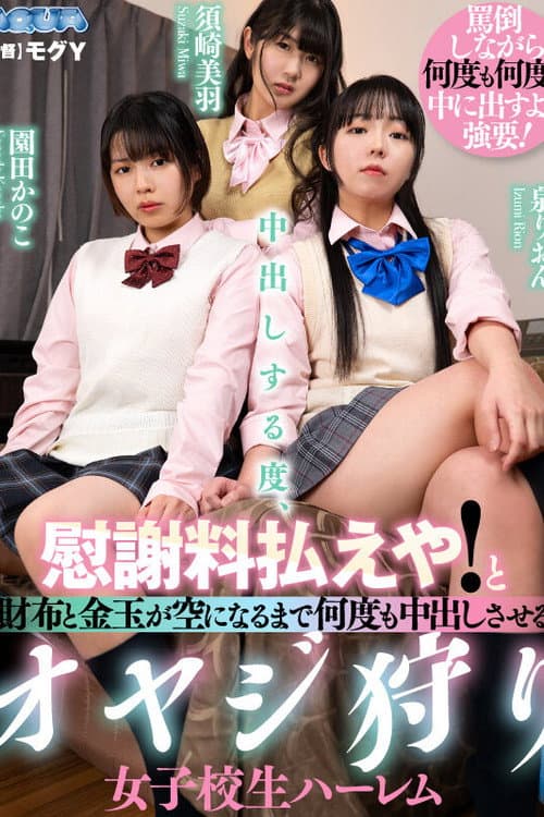 中出しする度、慰謝料払えや！と財布と金玉が空になるまで何度も中出しさせるオヤジ狩り女子校生ハーレム poster