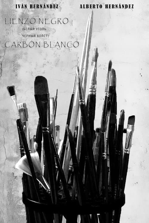 LIENZO NEGRO CARBÓN BLANCO poster