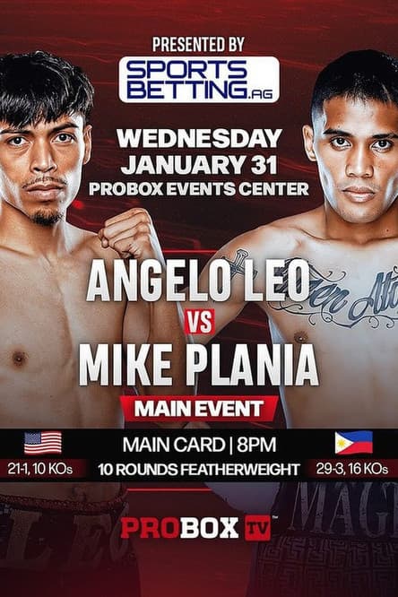 Angelo Leo vs. Mike Plania poster