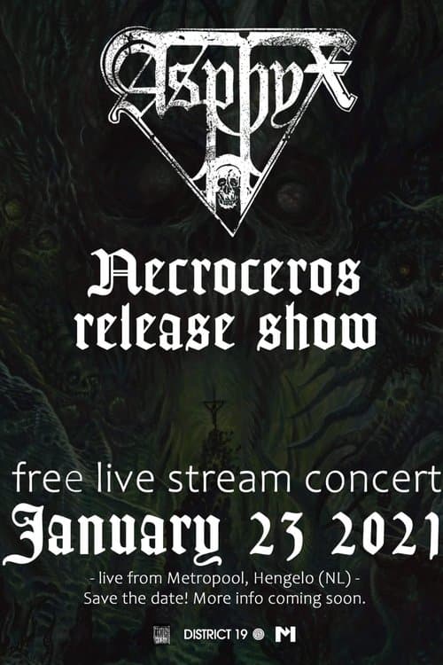 Asphyx "Necroceros" Release Show Live Stream Concert poster
