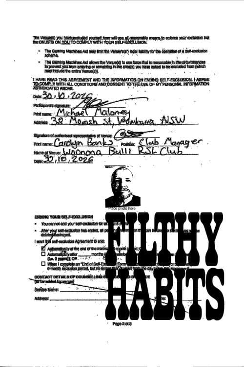 Filthy Habits poster