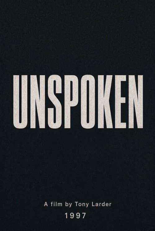 Unspoken poster