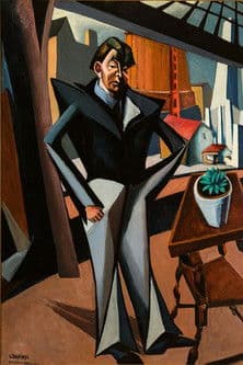 The man in the background poster