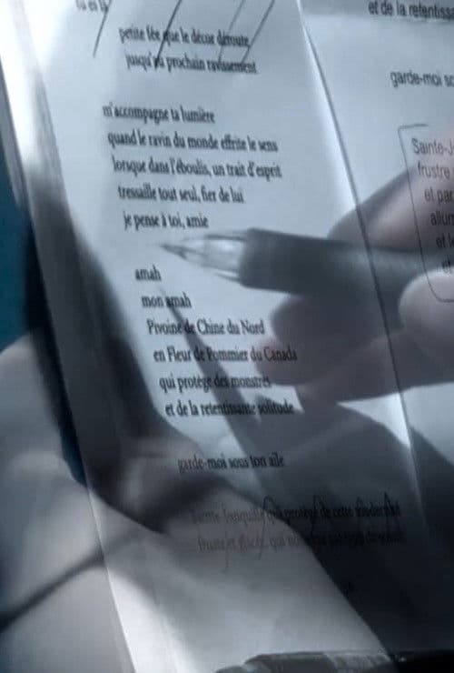 En prière dans le champ magnétique poster