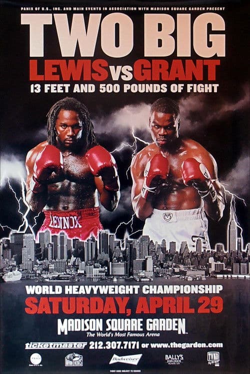 Lennox Lewis vs. Michael Grant poster